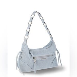 NYC Bag,NYC Shoulder Bag,NYC Ligth Blue Denim Bag.